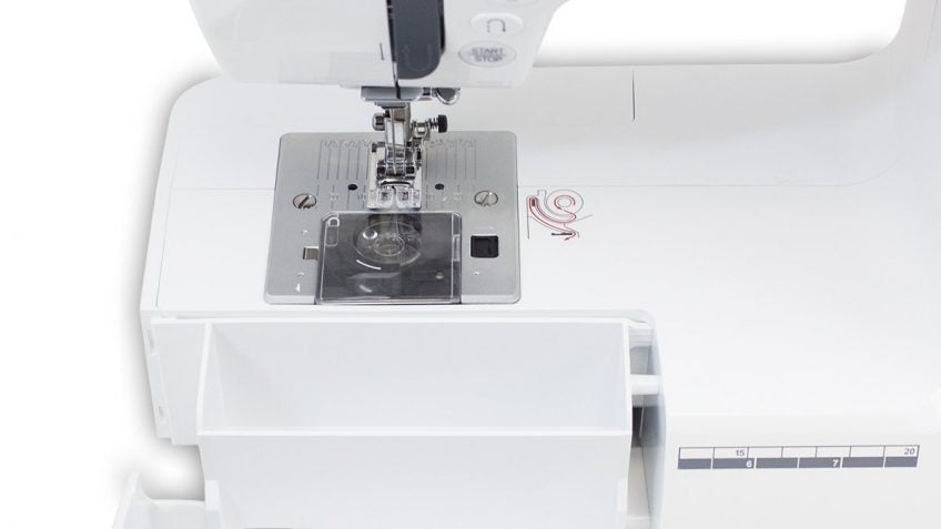 HZL-60HR - 40 stitches, automatic needle threader, adjustable sewing speed. A user-friendly workhorse that can handle multiple layers of jeans to chiffon without any problems.
