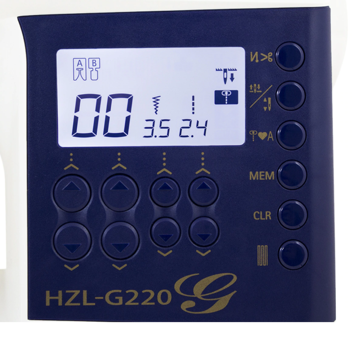 HZL-G220 - 180 sömmar, industriell box-feed matning & automatisk trådklipp.