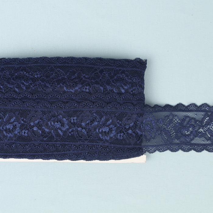 ELASTIC LACE NAVY 58MM