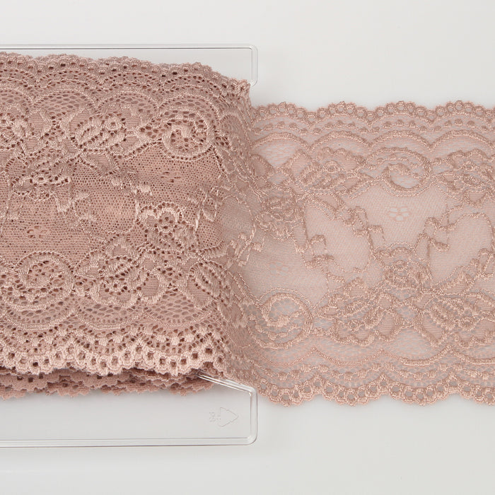 ELASTIC LACE DUSTY PINK 140MM