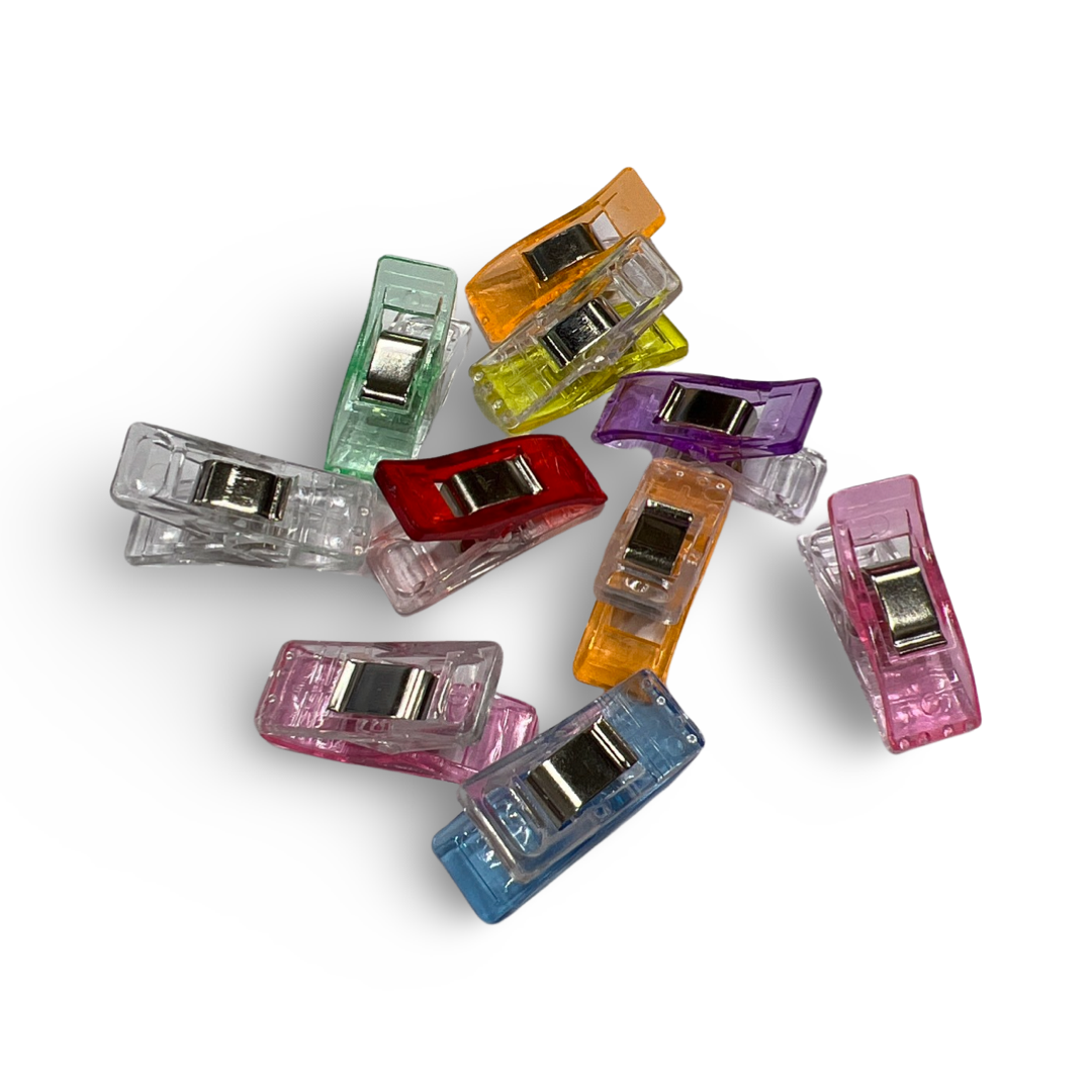 FABRIC CLIPS - MIX 10 PCS. — Elvelyckan