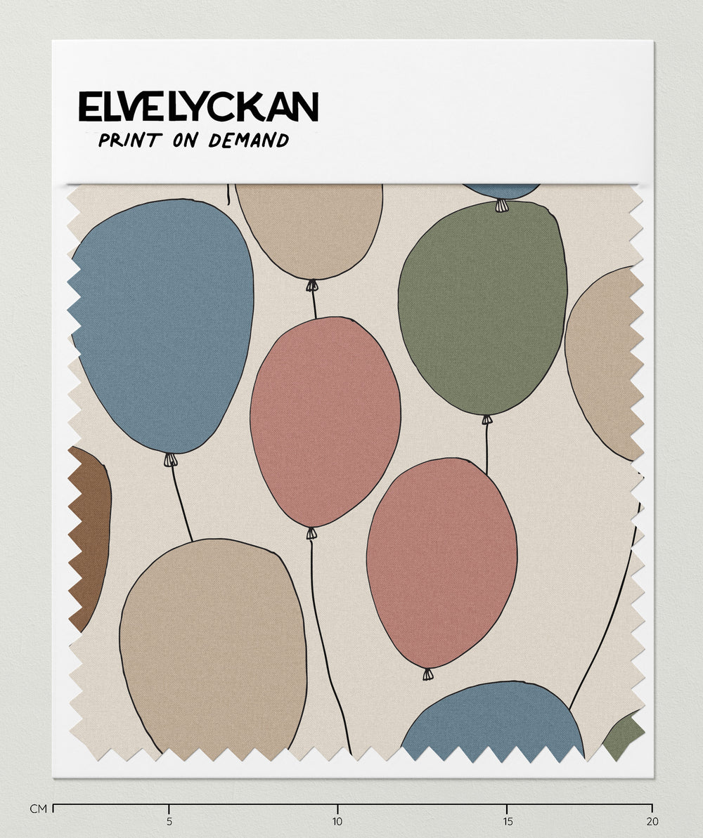 BALLONS - CRÈME BEIGE - IMPRESSION À LA DEMANDE