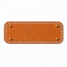 Base rectangular sintética marrón para bolsos (perforada)