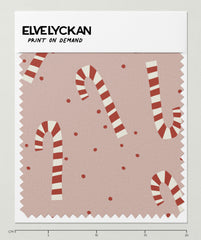 CANNE EN BONBON - ROSE - IMPRESSION À LA DEMANDE