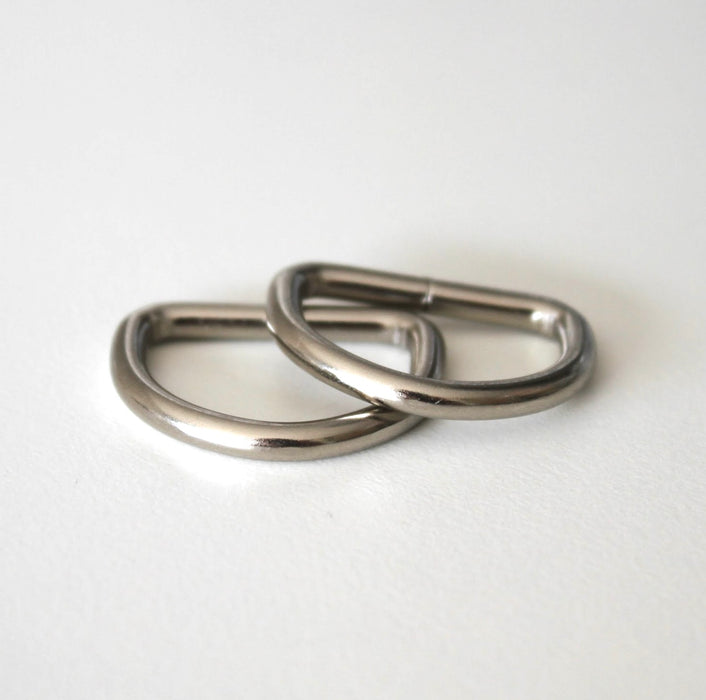 2 PCS D-RING 25 mm / 1in NICKEL