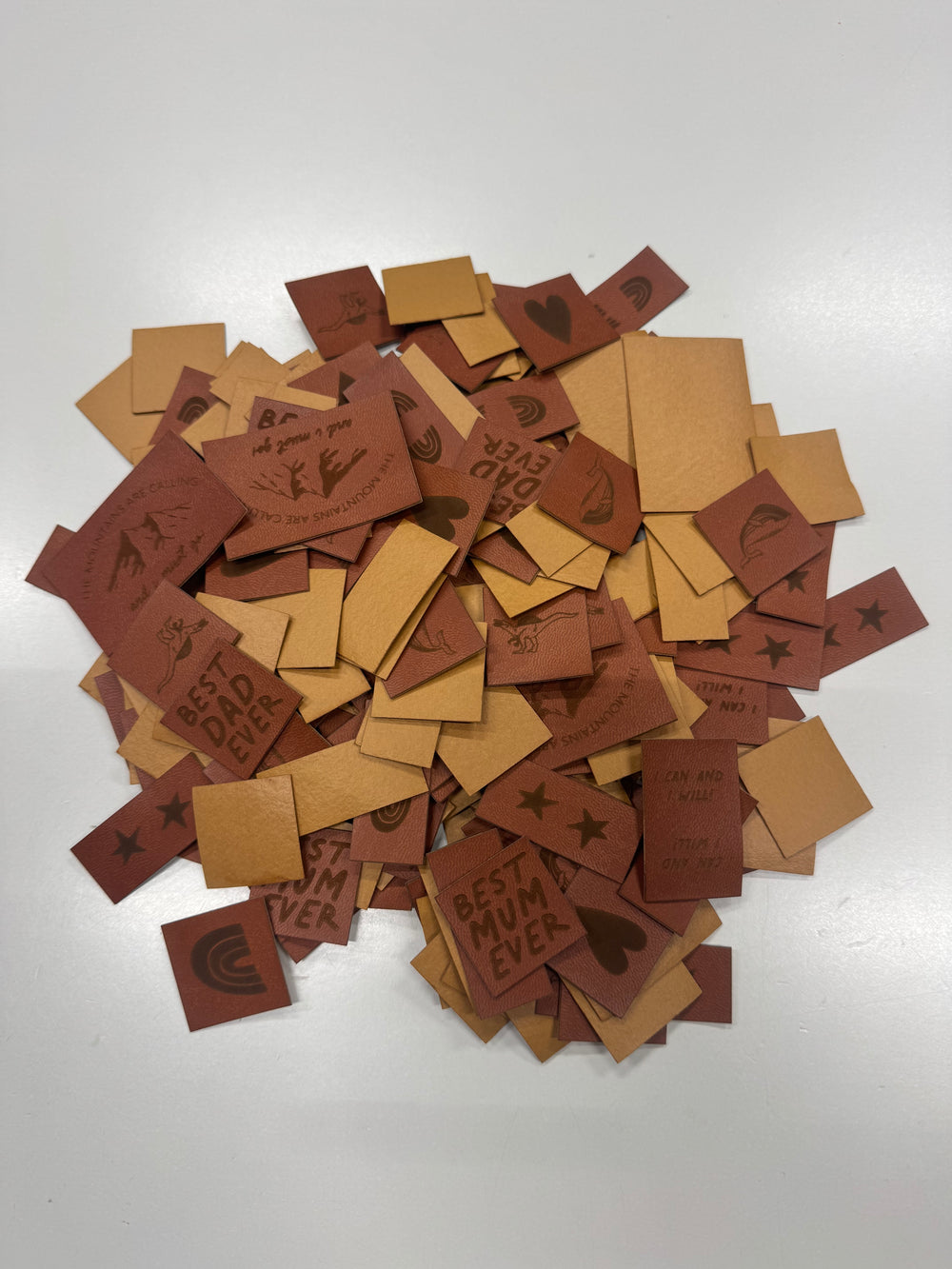 SURPRISE PACKAGE - FAUX LEATHER LABELS