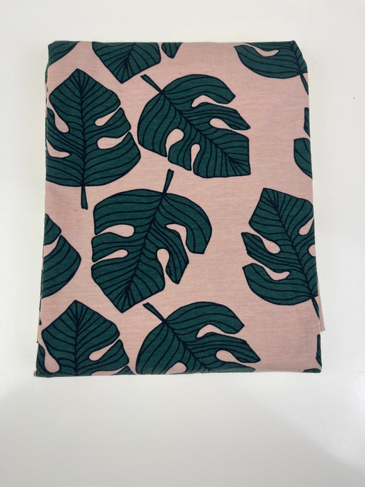 MONSTERA LEAF DUSTY PINK