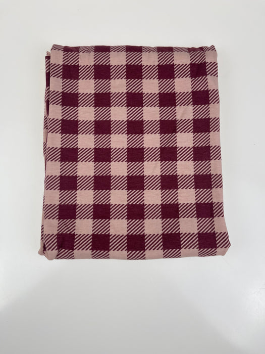 CHECKERS STRIPE WINE APRICOT