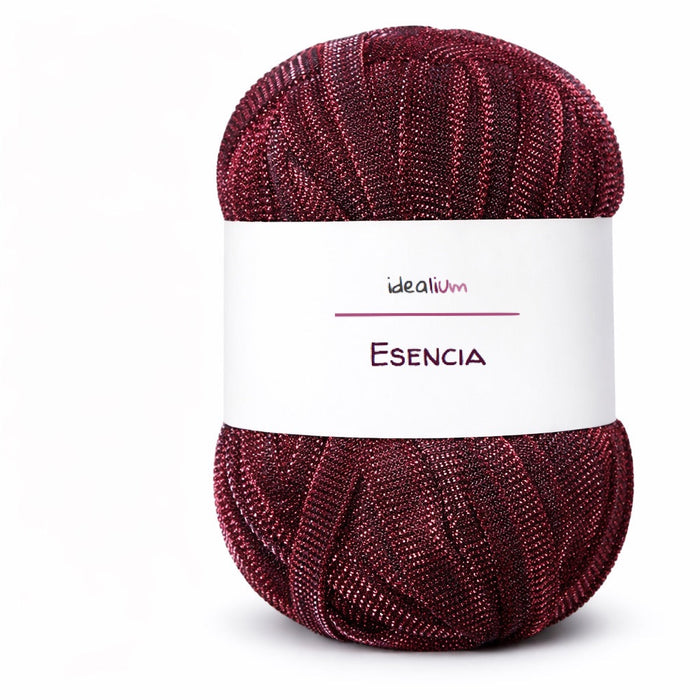Esencia · Trapillo de gasa con brillo E019 Granate