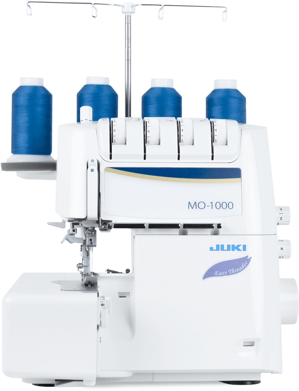 MO-1000 - Automatisk luftpåträdning, automatisk nålpåträdare och ljudreducering.