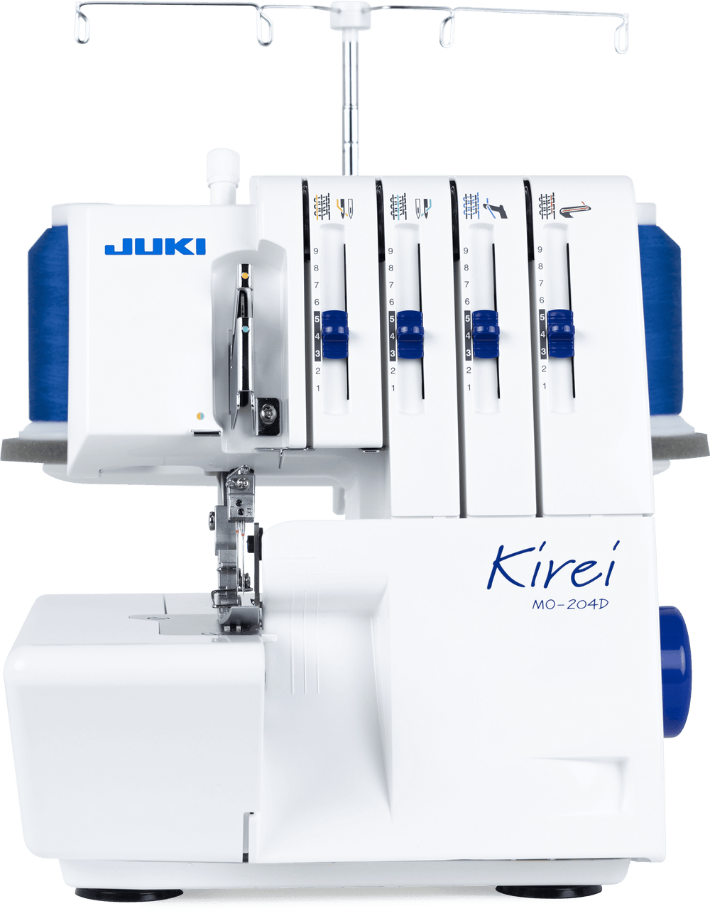 MO-204D - 2-nål, 2/3/4-trådig overlock. MO-204D är en uppfräschad version av MO-104D med en ny design, LED-belysning samt att en avfallsamlare och blindsömsfot ingår!