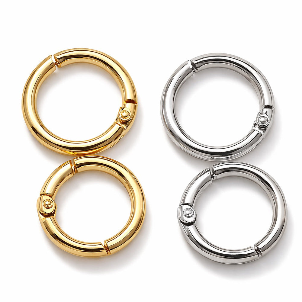 Karbinhakar i metall för handväska (2-pack)