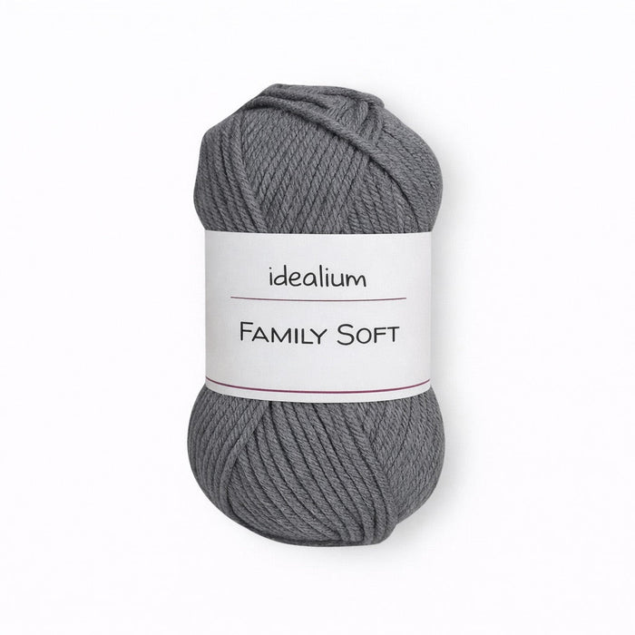 Family Soft · Lana acrílica suave para toda la familia FS015 Gris oscuro