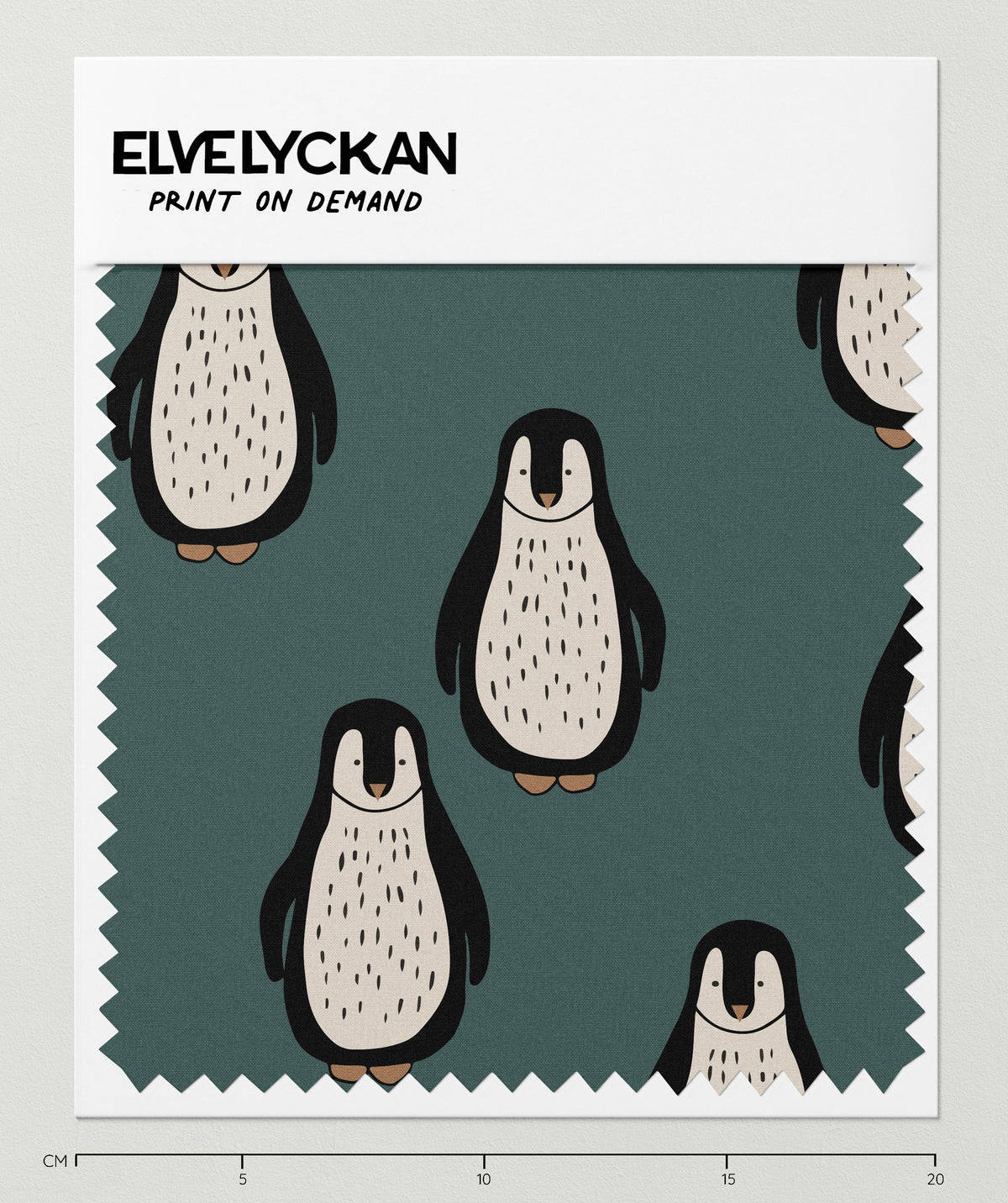 PENGUINS - PINE - PRINT ON DEMAND — Elvelyckan