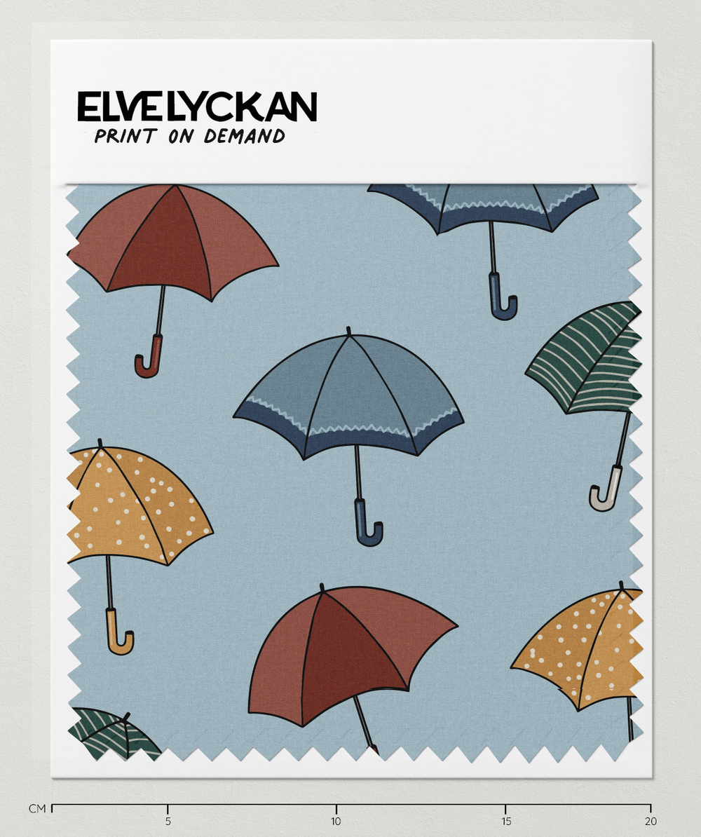 UMBRELLAS - SKY BLUE - PRINT ON DEMAND