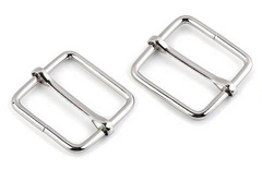 2 ST JUSTERSPÄNNE, 25mm/1 in. NICKEL