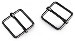 2 ST  JUSTERSPÄNNE, 25mm/1 in. GUNMETAL