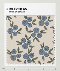 Blaubeeren – cremiges Beige – Druck auf Anfrage