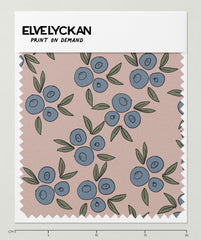 BLUEBERRIES - ROSE - PRINT ON DEMAND