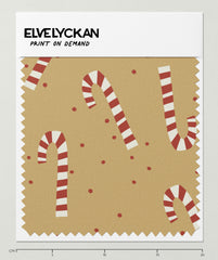 CANDY CANE - MOUTARDE - IMPRESSION À LA DEMANDE