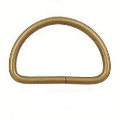 2 ST D-RING - 15 mm / 1 in ANTIQUE