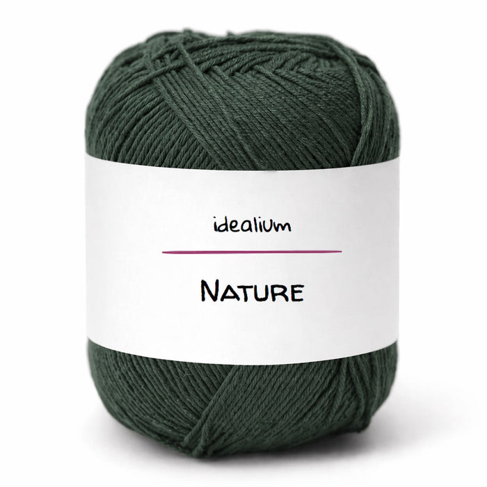 Nature · Algodón básico suave y versátil 114 Verde oscuro