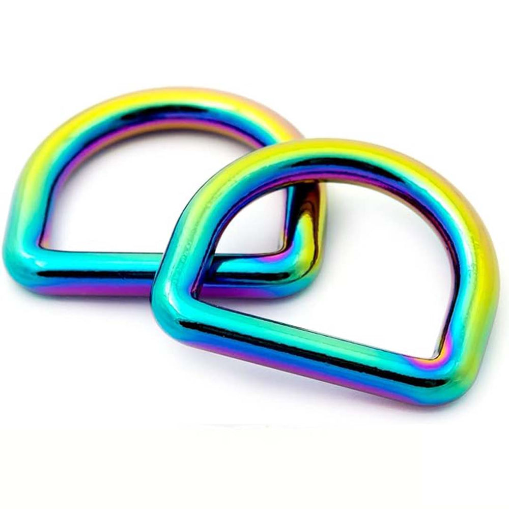 2 ST D-RING - 25 mm / 1 in ARC-EN-CIEL