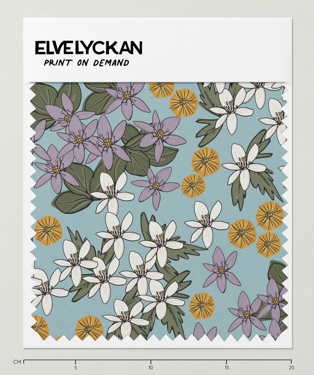FRÜHLINGSBLUME – BABYBLAU – DRUCK AUF ANFRAGE