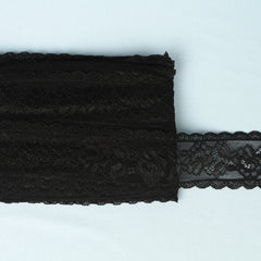 DENTELLE ÉLASTIQUE NOIRE 58MM