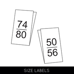 STORLEKSLAPPAR BARN -  10 ST/PKT